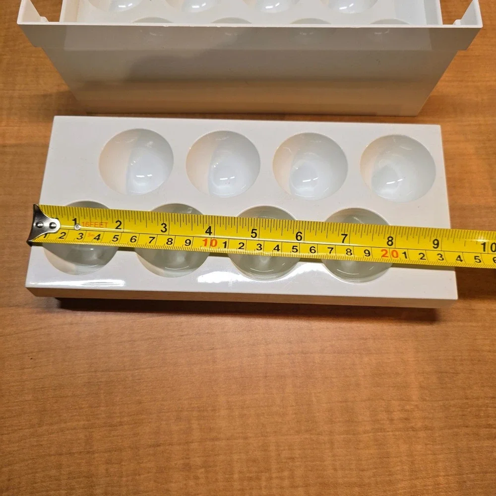 Vintage Egg Carrier‎ Refrigerator Tray Holder Storage For 16 Eggs -Plastic